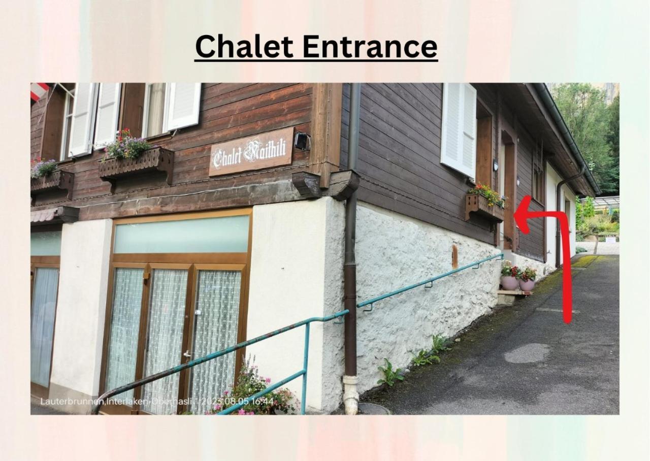 Chalet Maithili Lauterbrunnen -152-Year-Old Majestic Chalet Экстерьер фото
